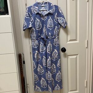 Spartina 449 River Midi Dress Ogeechee Floral Motif